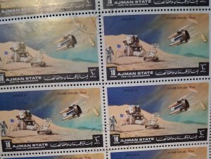 AJMAN (OUTER SPACE): 2-4x5 Sheets of 20 Stamps Each  Unused Mint MNH OG WW Used