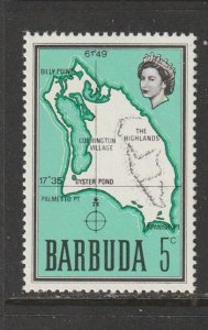 1968 Antigua-Barbuda - Sc 17 - MNH VF - 1 single - Map