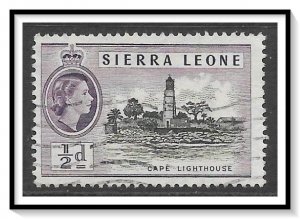 Sierra Leone #195 QE II & Lighthouse Used