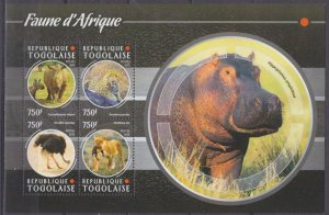 2015 Togo 6704-6707KL Fauna of Africa 12,00 €