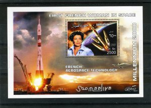 Somalia 2001 French Aerospace Technology s/s Perforated Mint (NH)