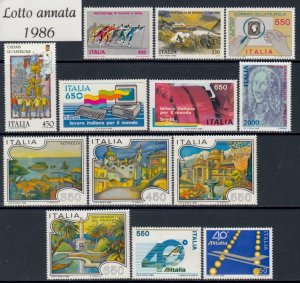 Italy - 1986 MNH** Fine valuable lot n.1