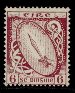 IRELAND GVI SG119, 6d claret, M MINT.