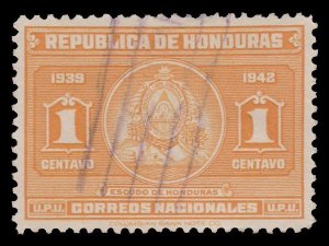 HONDURAS 1939. SCOTT # 336. USED. # 1