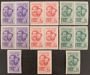 Italian Social Republic 1944 #32-4,Wholesale Lot of 5, MNH(see note), CV $3.75