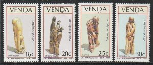 1987 South Africa - Venda - Sc 165-8 - MNH VF - 4 singles - Wood Carvings