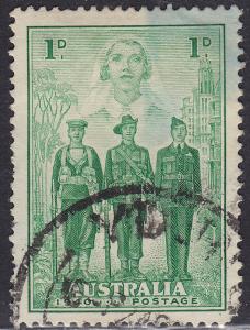 Australia 184 USED 1940 Nurse, Sailor, Soldier & Aviator 1p