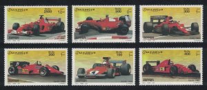 Somalia Ferrari Racing Cars 2001 MNH MI#890-895