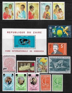 Worldwide Small Collection of MNH Stamps and 1 Souvenir Sheet (013)
