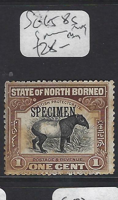 NORTH BORNEO  (P1601BB)  1C TAPIR  SG 158S  SPECIMEN  MOG