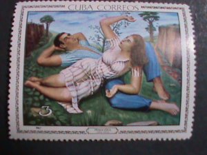 ​CUBA-1967 SC# 1202-6 FAMOUS PAINTINGS-SPRING-BY JORGE ARCHE- MNH STAMPS-VF