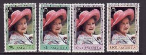 Anguilla-Sc#394-7-unused hinged set-id2-Queen Mother-80th Birthday-1980-