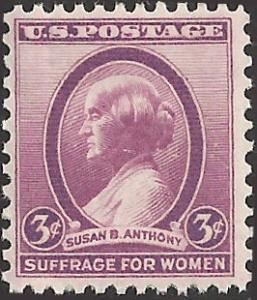 # 784 MNH - SCV-0.25 - SUSAN B. ANTHONY