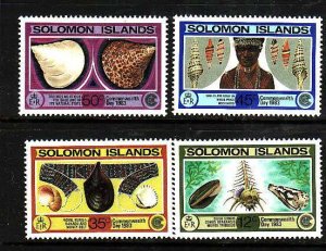 Solomon Is.-Sc#493-6- id9-unused NH set-Commonwealth Day-1983-