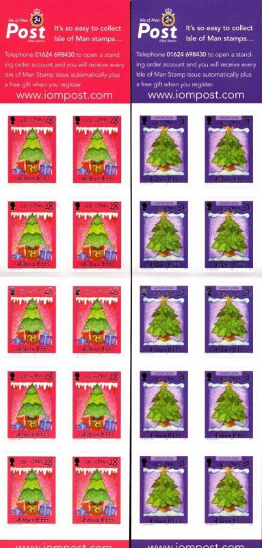 Isle Of Man  2006 - Christmas   - MNH -  Booklets    MNH # 1178-1179
