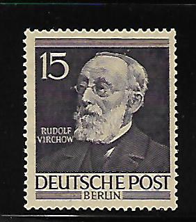 BERLIN 9N89, MNH, RUDOLF VIRCHOW