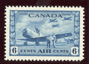 Canada 1942 KGVI Air Issue 6c blue superb MNH. SG 399. Sc C7.