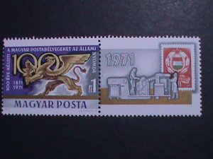 HUNGARY-1971 SC# 2087-CENTENARY OF HUNGARY STAMPS PRINITING -LARGE SIZE STAMP