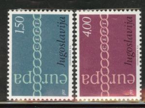 Yugsolvaia  Scott 1052-1053 MNH** Europa 1971 set