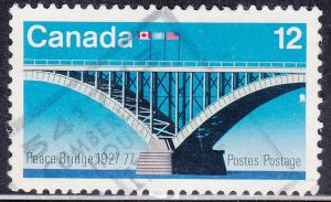 Canada 737 Peace Bridge, 50th Anniversary 12¢ 1977