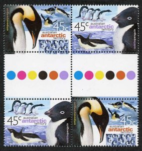 AAT SG130/1 2000 Penguins in U/M gutter Pairs