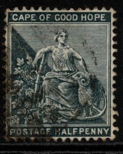 CAPE OF GOOD HOPE SG48 1886 ½d BLACK USED