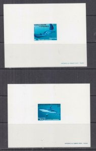 NEW CALEDONIA, 1981 Sea Fishes pair,  EPREUVE DE LUXE.