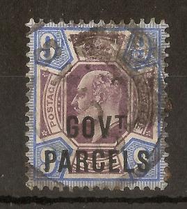 GB 1902 9d Govt Parcels SG.O77