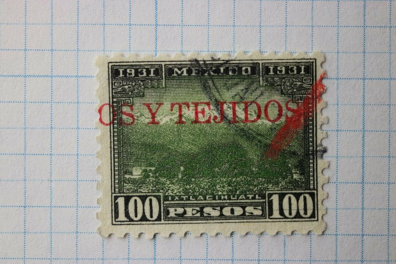 Mexico Revenue R624E 1931 used 100p pesos 