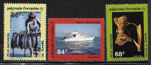 FRENCH POLYNESIA SC# 612-14 FVF/MNH 1993