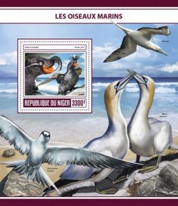 Niger - 2017 Seabirds on Stamps - Stamp Souvenir Sheet - NIG17325b