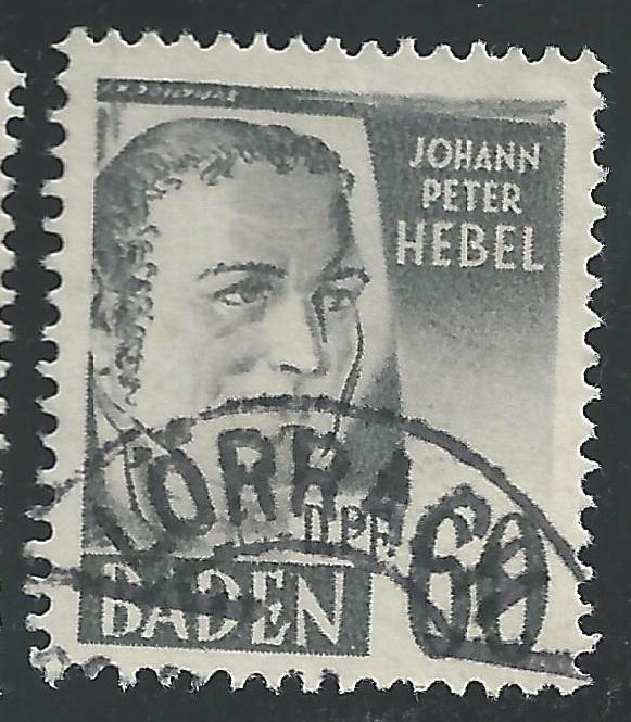 Germany  #5N25 60dpf Johann Peter Hebel