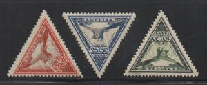 ALLY'S STAMPS Latvia Scott #CB6-CB8 & CB6a-CB8a Airmail Set of 6 - MNH OG CV $75