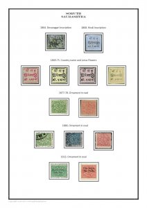Soruth Saurashtra 1864-1950 PDF (DIGITAL) STAMP ALBUM PAGES
