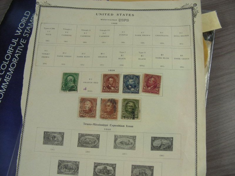 US, accumulation of Stamps & others hinged/mounted on remainder pages, others