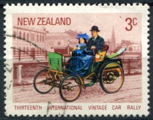 New Zealand Sc#489 Used, 3c multi, 13th International Vintage Car Rally (1972)