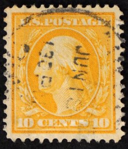 U.S. Used Stamp Scott #338 10c Washington, Superb. CDS Cancel. A Gem!