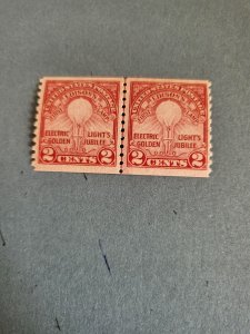 Stamps US Scott #656 never hinged, line pair