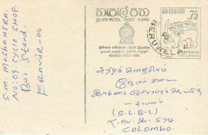  Postal entirety Postal Stationary Sri Lanka Ceylon Lion