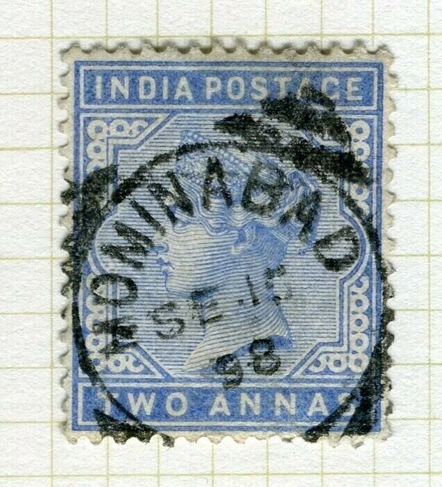 INDIA; POSTMARK fine used cancel on QV issue, Mominabad