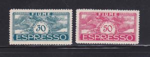 Fiume E2-E3 Set MH Special Delivery Stamps