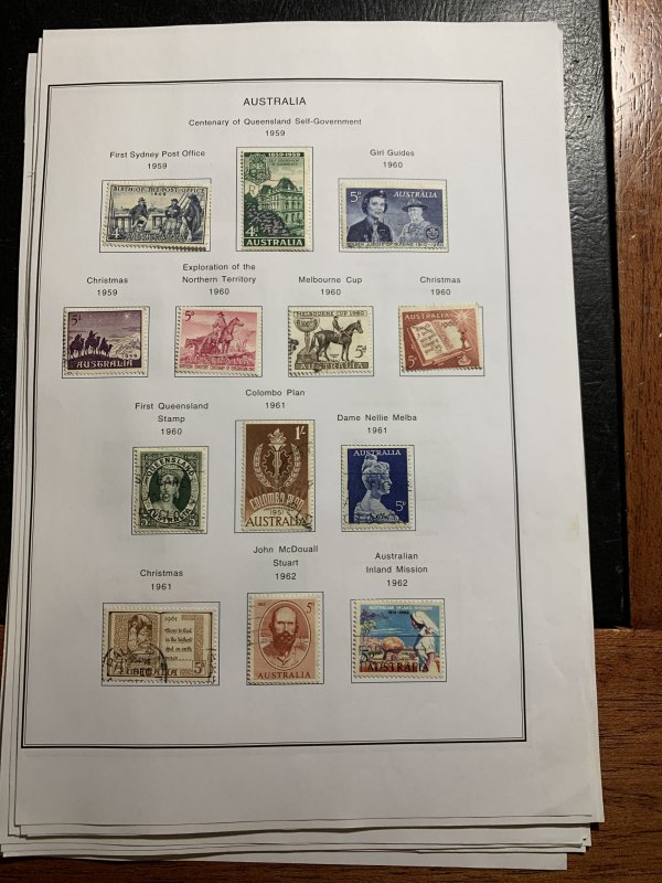 STAMP STATION PERTH Australia #Collection 1937 to1981 Used-375+ Stamps Unchecked