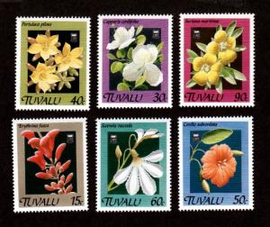 Tuvalu # 549-554 Mint Flowers!