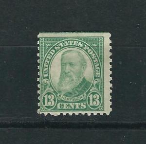 US 622 Harrison 13c Green MH Fine 1926 SCV $10.00