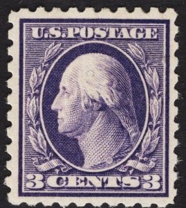 US #426 3c Deep Violet Washington  MINT NH SCV $35