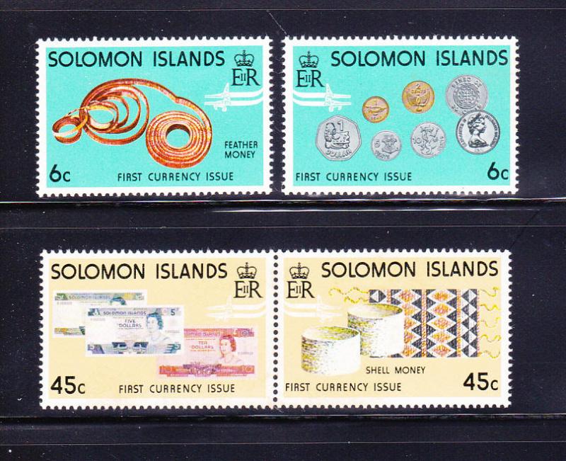 Solomon Islands 360-363a Set MNH Money