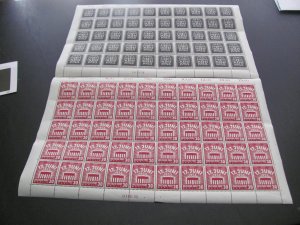 GERMANY BERLIN 1953 MNH SC 9N99-100 BREAKING CHAINS SHEETS $3000+ (114)