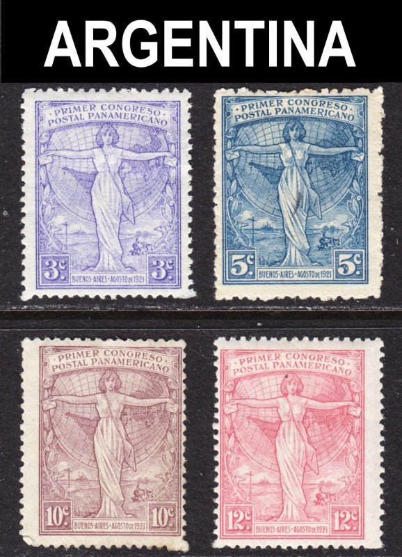 Argentina Scott 286-89 complete set F to VF mint OG H or HR.  FREE...