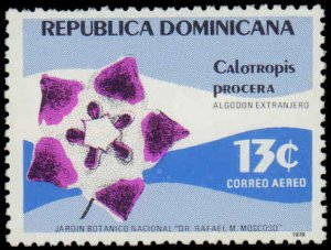 Dominican Republic #C293-C295, Complete Set(3), 1979, Flowers, Never Hinged