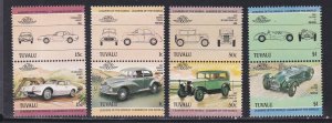 Tuvalu # 271-274, Classic Vehicles, Mint NH, 1/2 Cat.